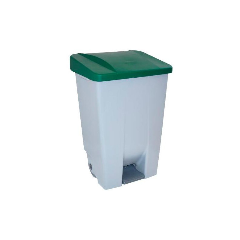 (23300VE) DENOX CONTENEDOR SELECTIVO 60 LITROS C/PEDAL TAPA Y RUEDAS GRIS/VERDE (23300VE) DENOX CONTENEDOR SELECTIVO 60 LITROS C/PEDAL TAPA Y RUEDAS GRIS/VERDE