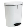 (24200) DENOX PAPELERA CON PEDAL 25L BLANCA