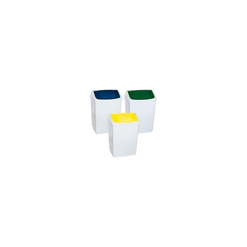 (24260AM) DENOX PAPELERA TAPA BASCULANTE 55L AMARILLO (24260AM) DENOX PAPELERA TAPA BASCULANTE 55L AMARILLO