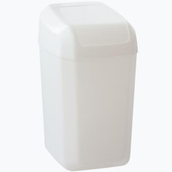 (24640BL) DENOX PAPELERA TAPA BASCULANTE TROYA 15L BLANCO