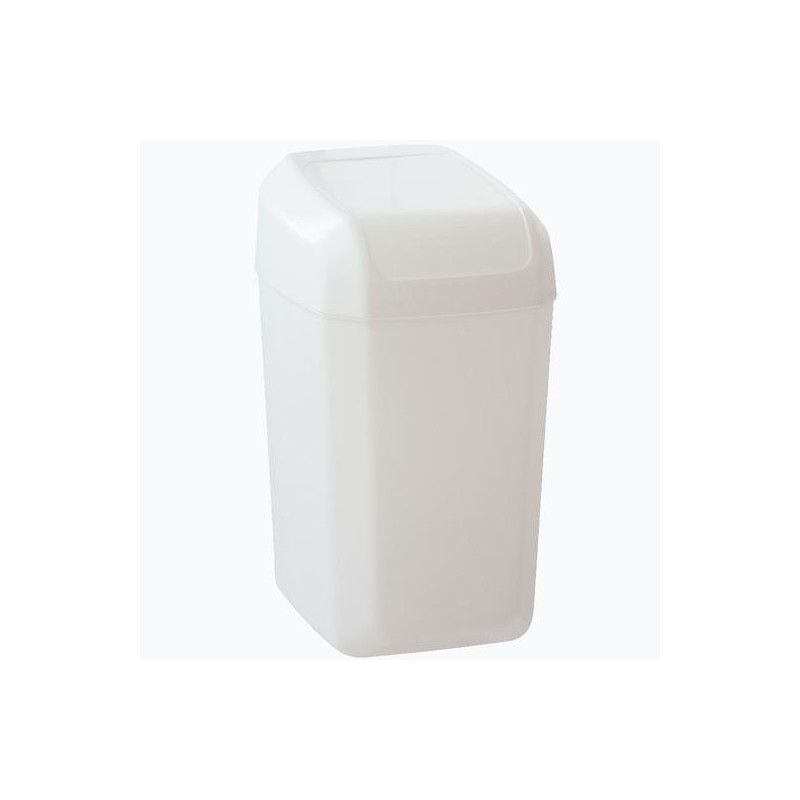 (24640BL) DENOX PAPELERA TAPA BASCULANTE TROYA 15L BLANCO (24640BL) DENOX PAPELERA TAPA BASCULANTE TROYA 15L BLANCO