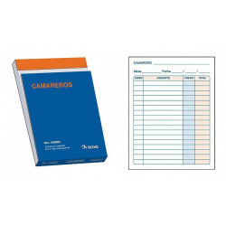 (50140D) DOHE TALONARIO CAMAREROS BOLSILLO DUPLICADO AUTOCOPIATIVO