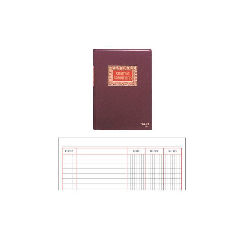 (09908) DOHE LIBRO DE CUENTAS CORRIENTES FOLIO NATURAL 100 HOJAS (09908) DOHE LIBRO DE CUENTAS CORRIENTES FOLIO NATURAL 100 HOJAS