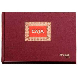 (09926) DOHE LIBRO CAJA DE CONTABILIDAD 100H NUMERADAS CUARTO APAISADO