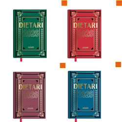 (11158-2026) DOHE DIETARIO OCTAVO 11.5X16.5CM DP CARTÓN GELTEX C/SURTIDOS 2026 CATALÁN