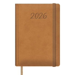 (12880-2026) DOHE AGENDA ANUAL SAMBA 15X21CM DP CIERRE C/GOMA CÁMEL 2026