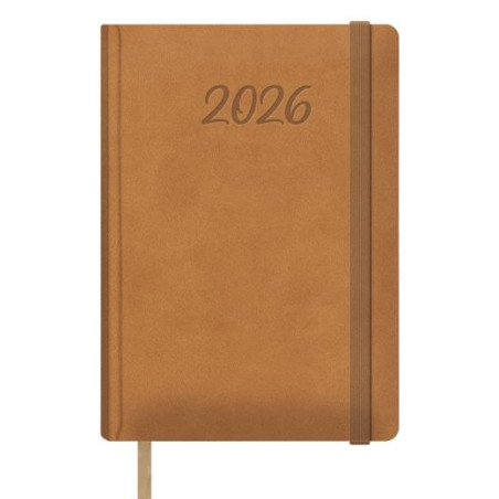 (12880-2026) DOHE AGENDA ANUAL SAMBA 15X21CM DP CIERRE C/GOMA CÁMEL 2026