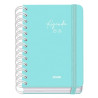 (51938) DOHE AGENDA ESCOLAR SERENITY WIRE´O A6 ESPIRAL DOBLE DP TAPA DURA VERDE 2025-2026
