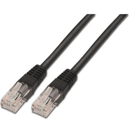 (A135-0257) AISENS CABLE DE RED LATIGUILLO RJ45 CAT.6 UTP AWG24 NEGRO 0