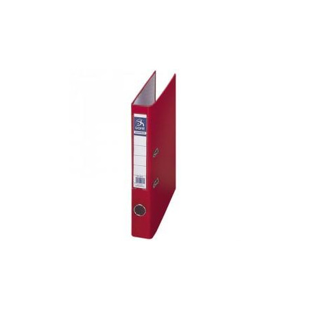 (09412) DOHE ARCHIVADOR PALANCA ARCHICOLOR FOLIO LOMO ESTRECHO RADO CARTÓN FORRADO PP ROJO