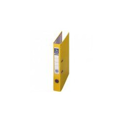 (09414) DOHE ARCHIVADOR CARTÓN RIGIDO FORRADO PP PALANCA FOLIO LOMO ESTRECHO RADO AMARILLO