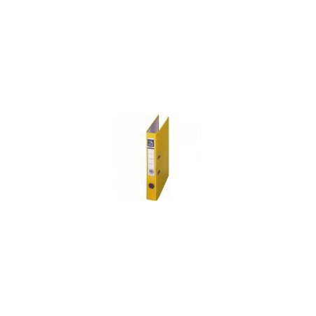 (09414) DOHE ARCHIVADOR CARTÓN RIGIDO FORRADO PP PALANCA FOLIO LOMO ESTRECHO RADO AMARILLO