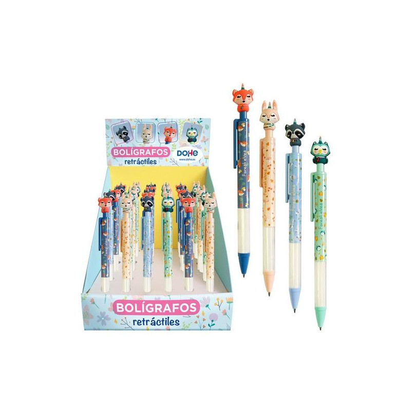 (51212) DOHE BOLÍGRAFO RETRÁCTIL FOREST ELVES 4 MODELOS COLORES SURTIDOS TINTA AZUL EXPOSITOR DE 36 UD (51212) DOHE BOLÍGRAFO RETRÁCTIL FOREST ELVES 4 MODELOS COLORES SURTIDOS TINTA AZUL EXPOSITOR DE 36 UD