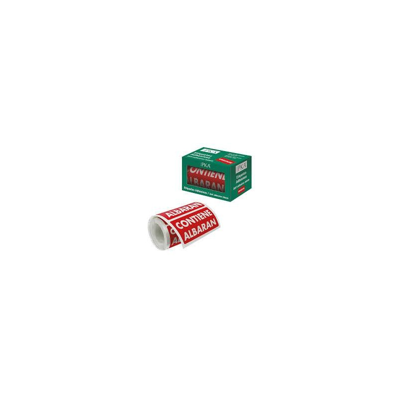 (16410) DOHE PACKIA ROLLO ETIQUETAS ADHESIVAS PREIMPRESAS PARA ENVÍOS / 100 X 50 MM / "CONTIENE ALBARÁN" (16410) DOHE PACKIA ROLLO ETIQUETAS ADHESIVAS PREIMPRESAS PARA ENVÍOS / 100 X 50 MM / "CONTIENE ALBARÁN"