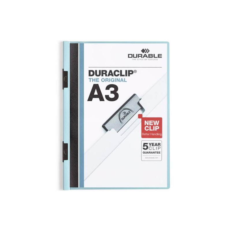 (221806) DURABLE CARPETA DOSSIER PINZA DURACLIP 60 A3 AZUL (221806) DURABLE CARPETA DOSSIER PINZA DURACLIP 60 A3 AZUL