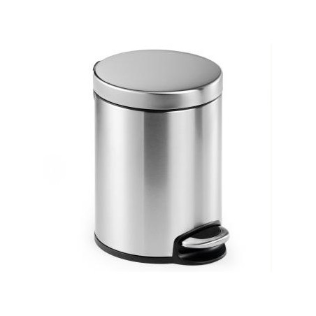 (340023) DURABLE PAPELERA CON PEDAL REDONDA 5 LITROS 260X290MM INOXIDABLE