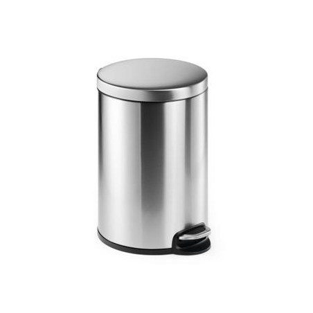 (340223) DURABLE PAPELERA CON PEDAL REDONDA 20 LITROS 360X455MM INOXIDABLE