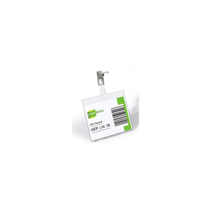 (800319) DURABLE PORTANOMBRES CON CLIP PARA IDENTIFICACIÓN 60X90MM PLÁSTICO TRANSPARENTE -25U- (800319) DURABLE PORTANOMBRES CON CLIP PARA IDENTIFICACIÓN 60X90MM PLÁSTICO TRANSPARENTE -25U-
