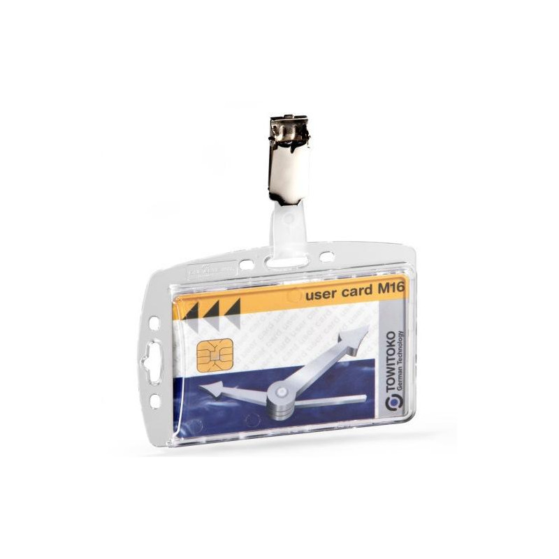 (800519) DURABLE IDENTIFICADOR RÍGIDO C/PINZA PARA TARJETAS Y PASES DE SEGURIDAD 54X87MM TRANSPARENTE (800519) DURABLE IDENTIFICADOR RÍGIDO C/PINZA PARA TARJETAS Y PASES DE SEGURIDAD 54X87MM TRANSPARENTE