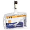 (800519) DURABLE IDENTIFICADOR RÍGIDO C/PINZA PARA TARJETAS Y PASES DE SEGURIDAD 54X87MM TRANSPARENTE