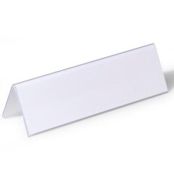 (805219) DURABLE PORTANOMBRES DE MESA 61X210MM TRANSPARENTE