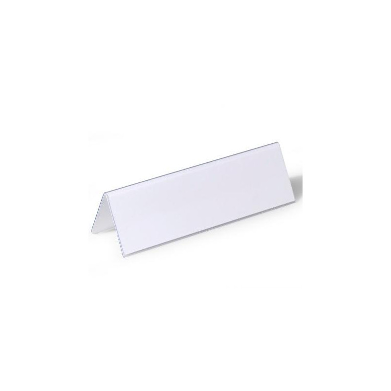 (805219) DURABLE PORTANOMBRES DE MESA 61X210MM TRANSPARENTE (805219) DURABLE PORTANOMBRES DE MESA 61X210MM TRANSPARENTE