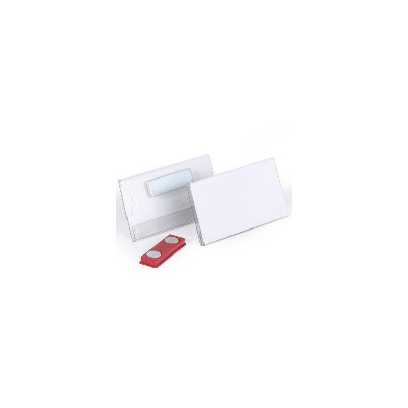 (811619) DURABLE PORTANOMBRES IDENTIFICADOR CON IMÁN 40X75MM TRANSPARENTE -25U- (811619) DURABLE PORTANOMBRES IDENTIFICADOR CON IMÁN 40X75MM TRANSPARENTE -25U-