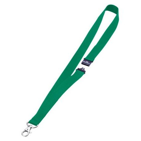 (813705) DURABLE CINTA PARA PORTANOMBRES 44CMX20MM C/CIERRE DE SEGURIDAD PACK 10U VERDE