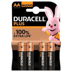 (LR06AAA) DURACELL PILAS PLUS LR06 ALCALINAS AA 1.5V -BLISTER 4U-