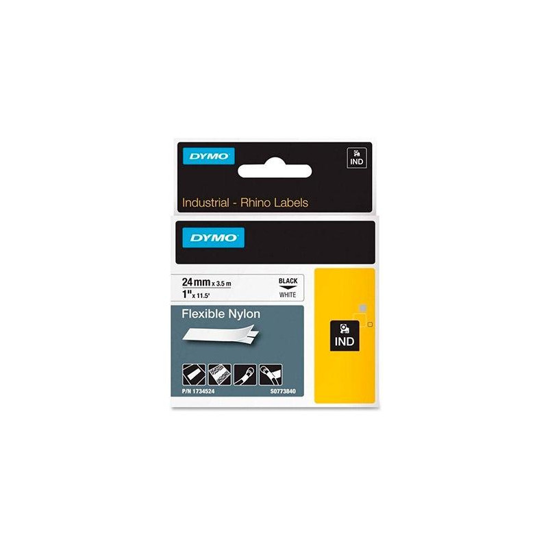 (1734524) DYMO RHINO CINTA DE ETIQUETAS INDUSTRIAL ADHESIVA ID1-24 (1734524) DYMO RHINO CINTA DE ETIQUETAS INDUSTRIAL ADHESIVA ID1-24