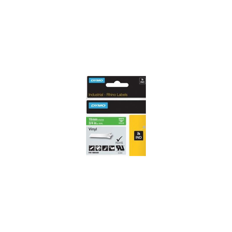 (1805420) DYMO RHINO CINTA DE ETIQUETAS INDUSTRIAL ADHESIVA ID1-19 (1805420) DYMO RHINO CINTA DE ETIQUETAS INDUSTRIAL ADHESIVA ID1-19