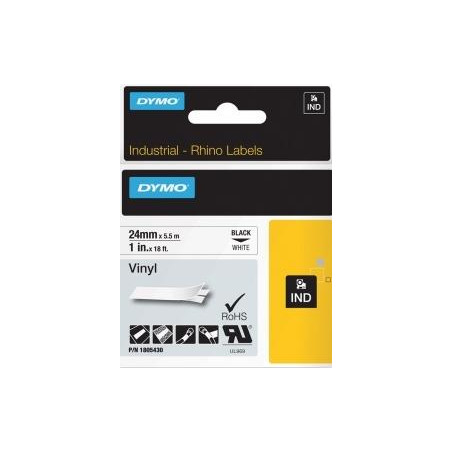 (1805430) DYMO RHINO CINTA DE ETIQUETAS INDUSTRIAL ADHESIVA ID1-24
