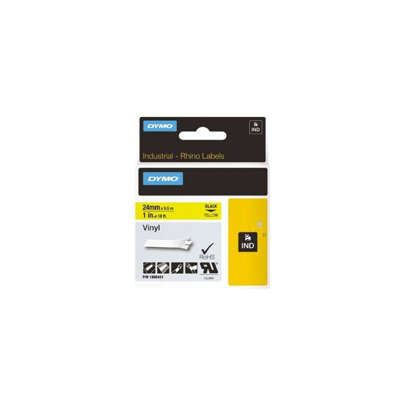 (1805431) DYMO RHINO CINTA DE ETIQUETAS INDUSTRIAL ADHESIVA ID1-24 (1805431) DYMO RHINO CINTA DE ETIQUETAS INDUSTRIAL ADHESIVA ID1-24