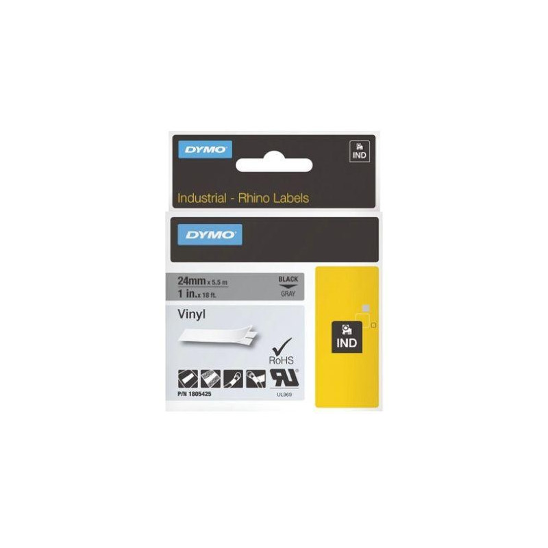 (1805435) DYMO RHINO CINTA DE ETIQUETAS INDUSTRIAL ADHESIVA ID1-12 (1805435) DYMO RHINO CINTA DE ETIQUETAS INDUSTRIAL ADHESIVA ID1-12