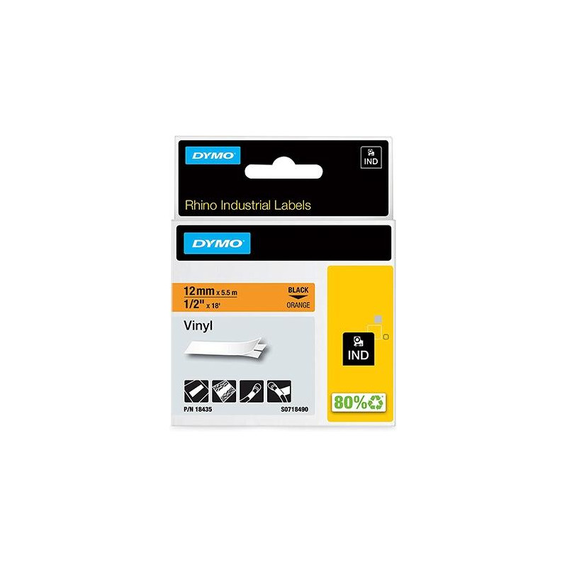(18435) DYMO RHINO CINTA DE ETIQUETAS INDUSTRIAL ADHESIVA ID1-12 (18435) DYMO RHINO CINTA DE ETIQUETAS INDUSTRIAL ADHESIVA ID1-12