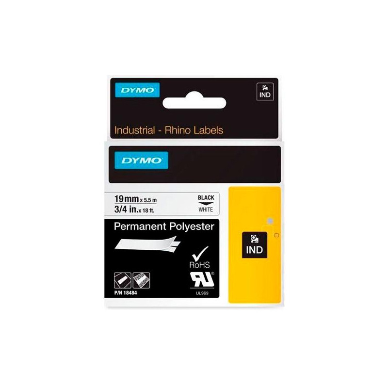 (18484) DYMO RHINO CINTA DE ETIQUETAS INDUSTRIAL ADHESIVA ID1-19 (18484) DYMO RHINO CINTA DE ETIQUETAS INDUSTRIAL ADHESIVA ID1-19