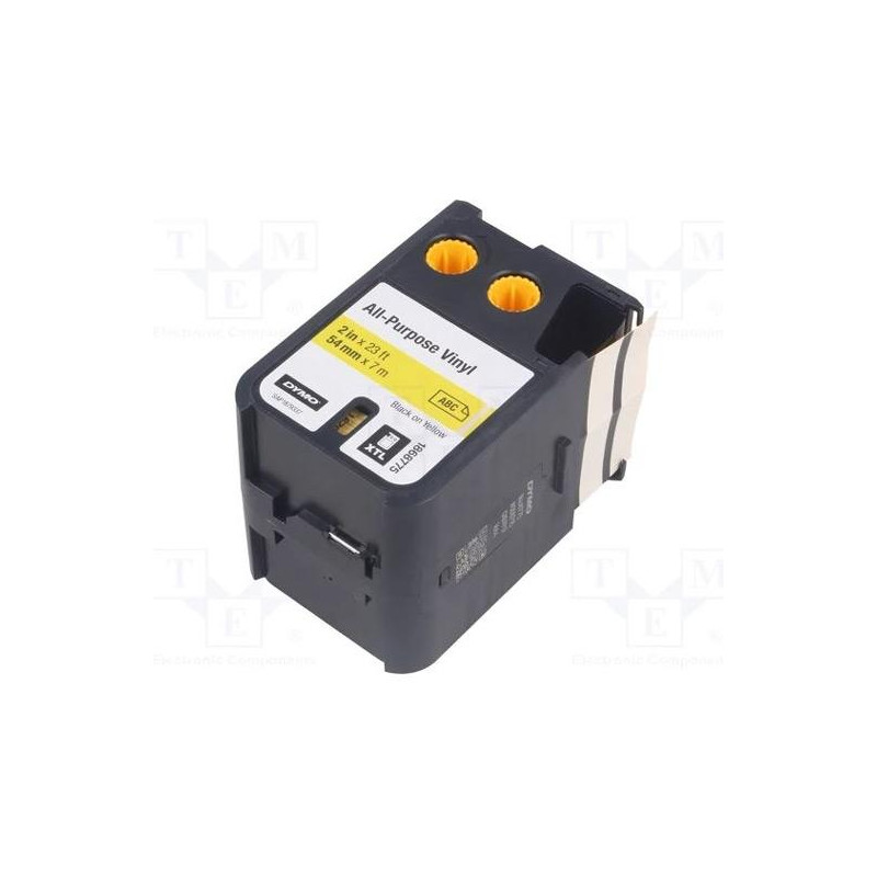 (1868775) DYMO CINTA DE TRANSFERENCIA TÉRMINA NEGRO SOBRE AMARILLO 54MMX7M VINILO (1868775) DYMO CINTA DE TRANSFERENCIA TÉRMINA NEGRO SOBRE AMARILLO 54MMX7M VINILO