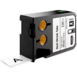 (1868811) DYMO RHINO TUBO TERMORRETRACTIL NEGRO SOBRE BLANCO 24MM