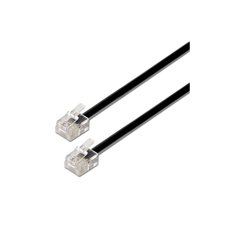 (A143-0319) AISENS CABLE DE TELÉFONO 6P4C M - M NEGRO 2 (A143-0319) AISENS CABLE DE TELÉFONO 6P4C M - M NEGRO 2