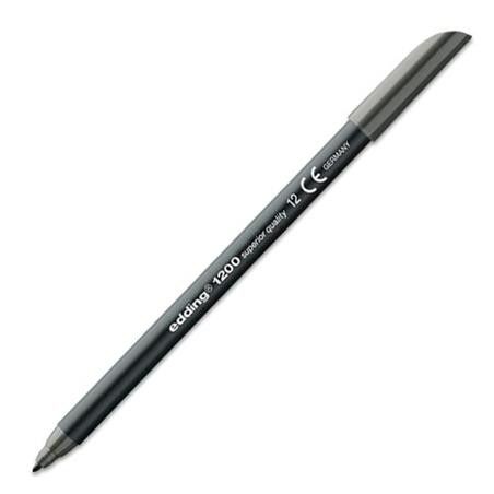 (1200-12) EDDING ROTULADOR 1200 PUNTA FINA GRIS