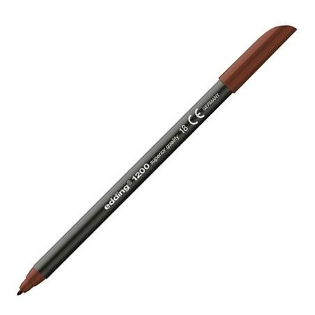 (1200-18) EDDING ROTULADOR 1200 PUNTA FINA MARRÓN OSCURO