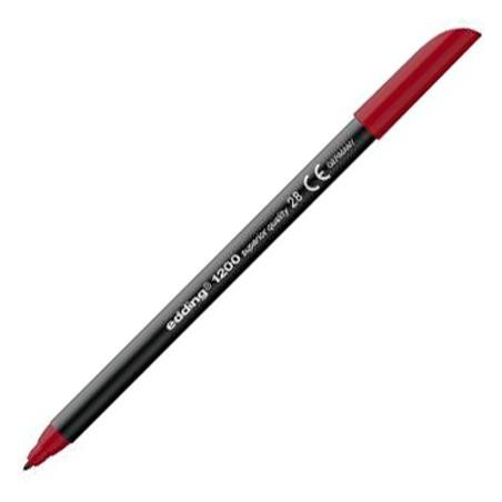 (1200-28) EDDING ROTULADOR 1200 PUNTA FINA ROJO INGLÉS