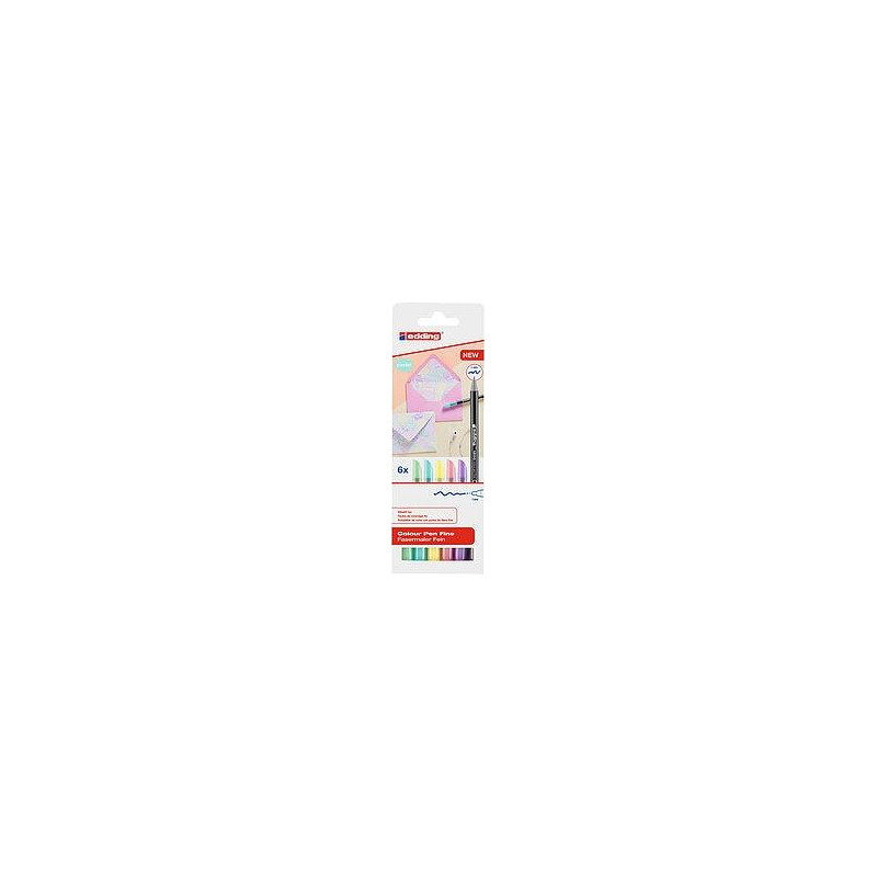 (1200-6 S) EDDING ROTULADOR 1200 PUNTA FINA COLORES SURTIDOS PASTEL ESTUCHE 6 UD (1200-6 S) EDDING ROTULADOR 1200 PUNTA FINA COLORES SURTIDOS PASTEL ESTUCHE 6 UD