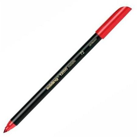 (1200-72) EDDING ROTULADOR 1200 PUNTA FINA ROJO METÁLICO