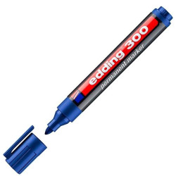 (300-03) EDDING MARCADOR PERMANENTE 300 AZUL