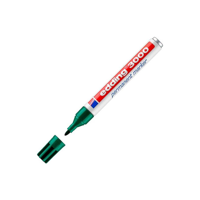 (3000-04) EDDING MARCADOR PERMANENTE 3000 VERDE (3000-04) EDDING MARCADOR PERMANENTE 3000 VERDE