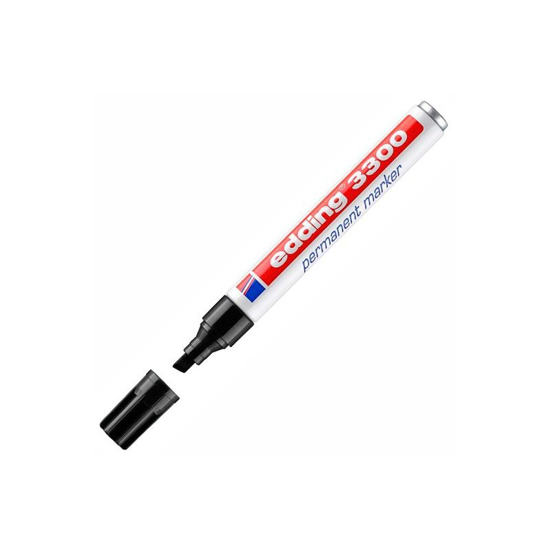 (3300-01) EDDING MARCADOR PERMANENTE 3300 PUNTA BISELADA NEGRO (3300-01) EDDING MARCADOR PERMANENTE 3300 PUNTA BISELADA NEGRO