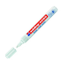 (4095-49) EDDING MARCADOR DE TIZA LÍQUIDA 4095 BORRABLE BLANCO