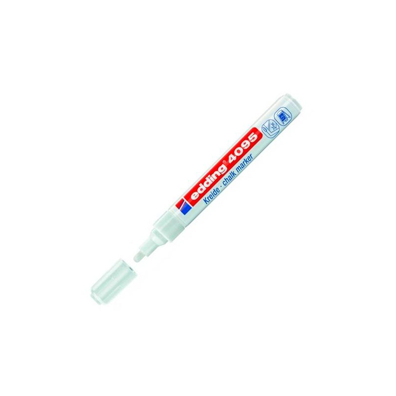 (4095-49) EDDING MARCADOR DE TIZA LÍQUIDA 4095 BORRABLE BLANCO (4095-49) EDDING MARCADOR DE TIZA LÍQUIDA 4095 BORRABLE BLANCO