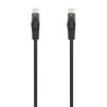 (A145-0584) AISENS CABLE DE RED LATIGUILLO RJ45 LSZH CAT.6 UTP AWG24 NEGRO 25 CM